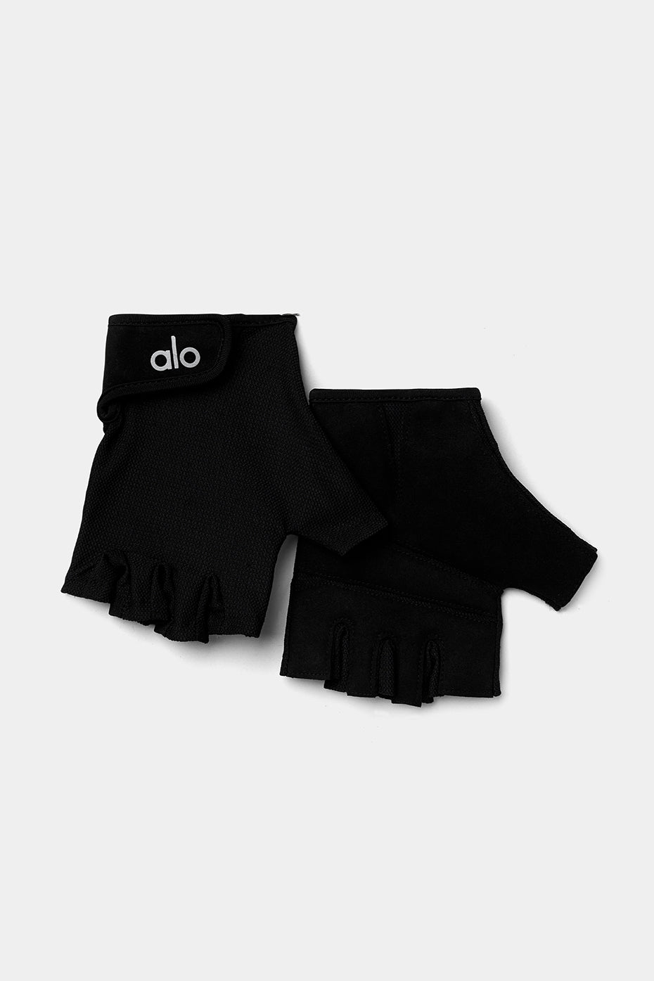 Black Unisex Alo Yoga Power Moves Workout Gloves Equipment | WAM-614025