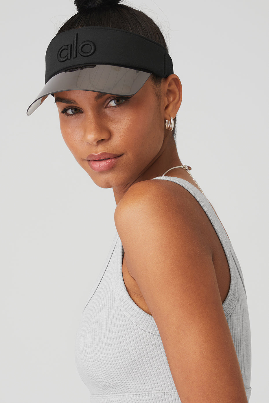 Black Unisex Alo Yoga Solar Visor Hats | BJZ-860739