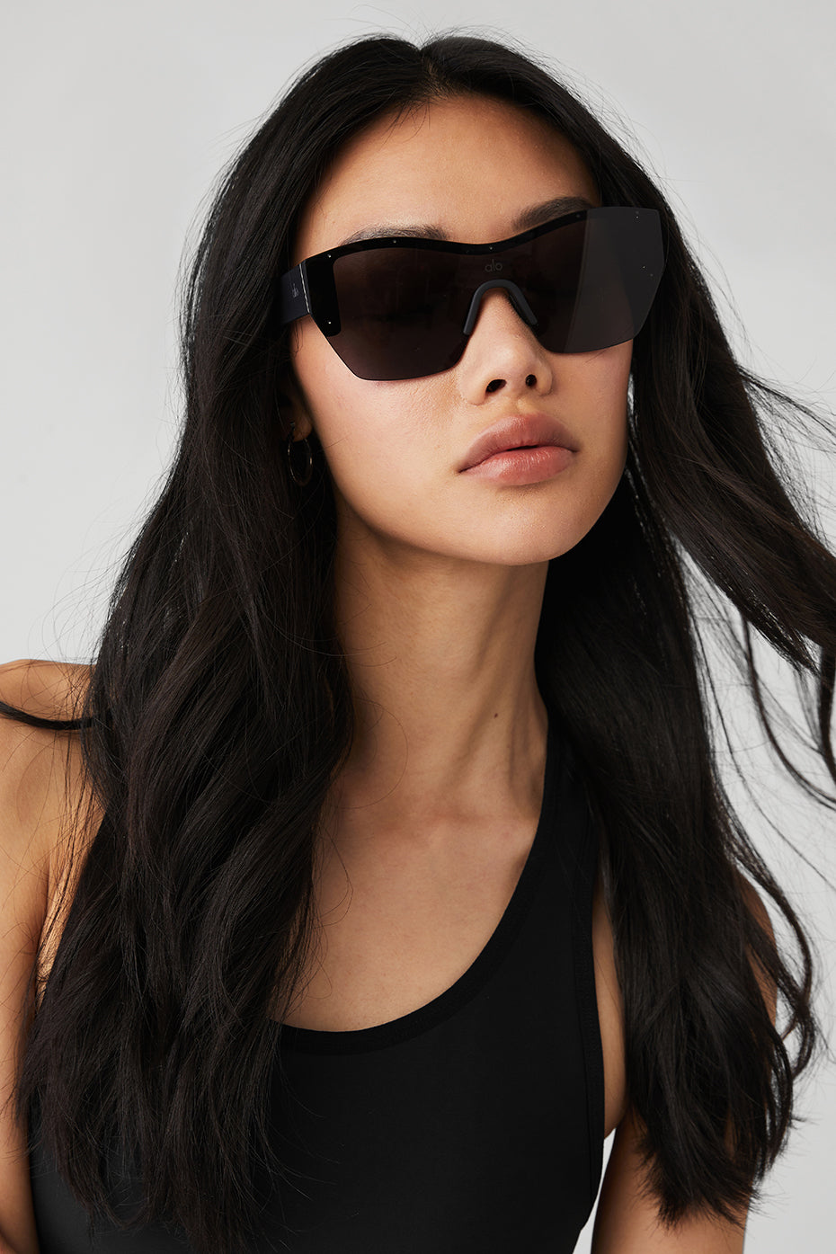 Black Unisex Alo Yoga Stunner Sunglasses | KMP-196234