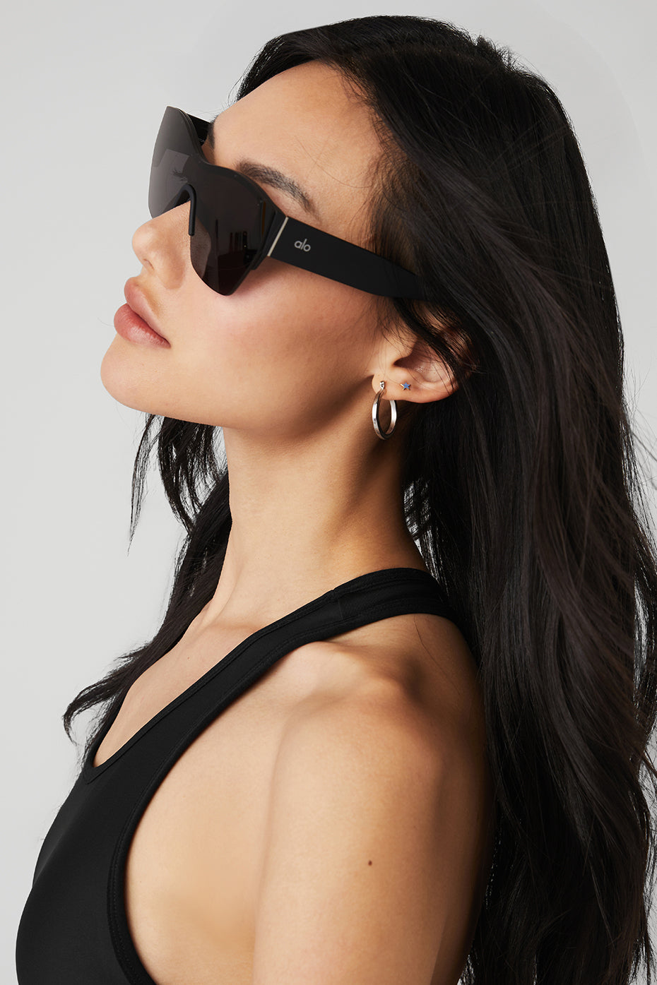 Black Unisex Alo Yoga Stunner Sunglasses | KMP-196234