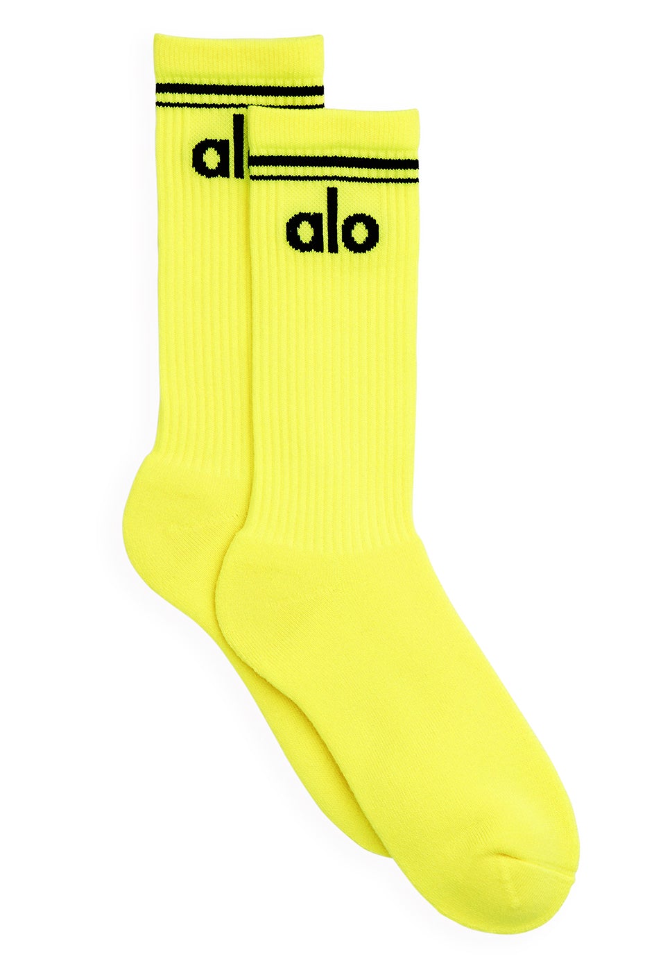 Black Unisex Alo Yoga Throwback Socks | TPZ-247860