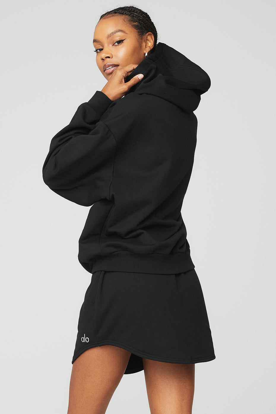 Black Women's Alo Yoga Accolade Hoodie | FDS-309846