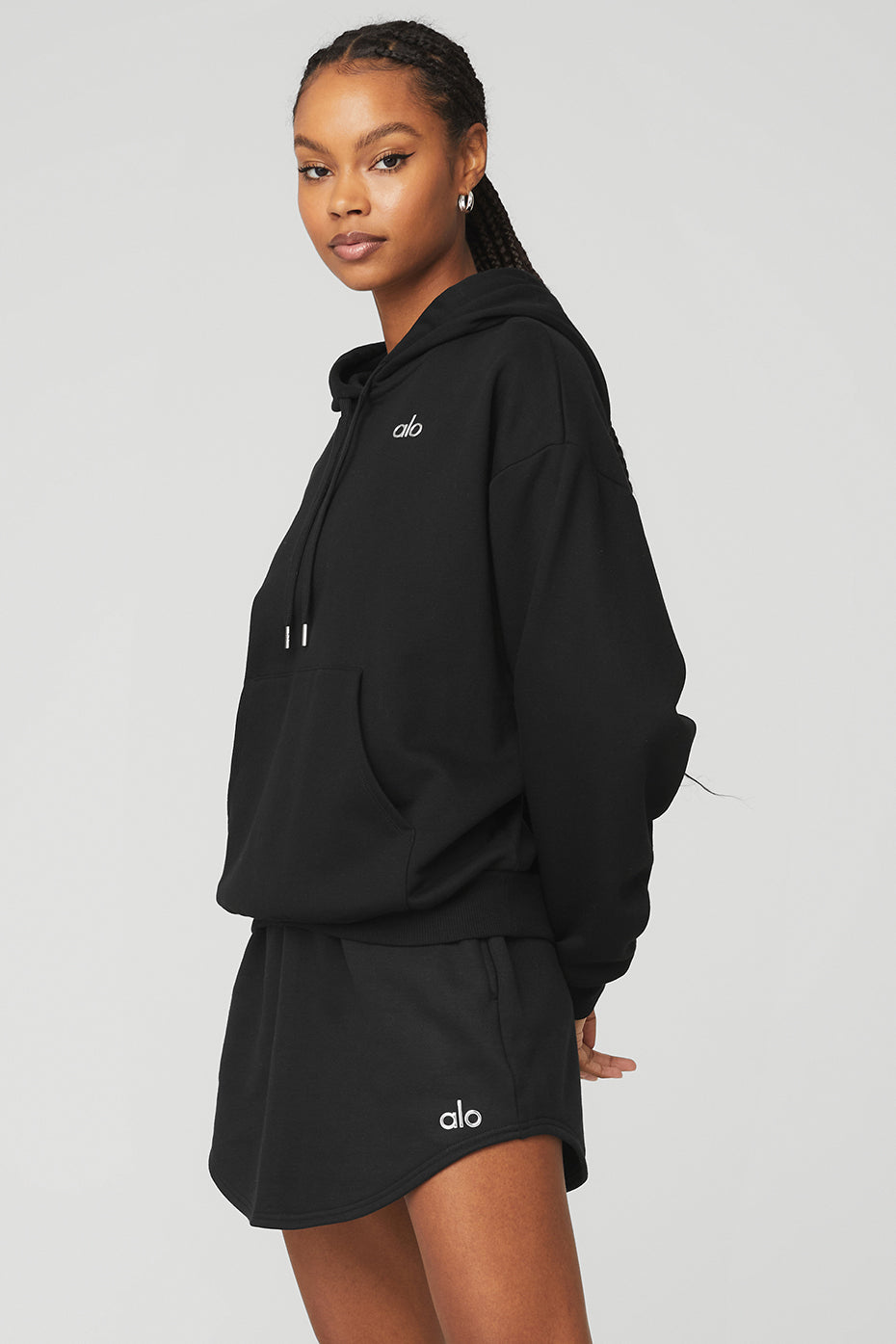 Black Women's Alo Yoga Accolade Hoodie | FDS-309846