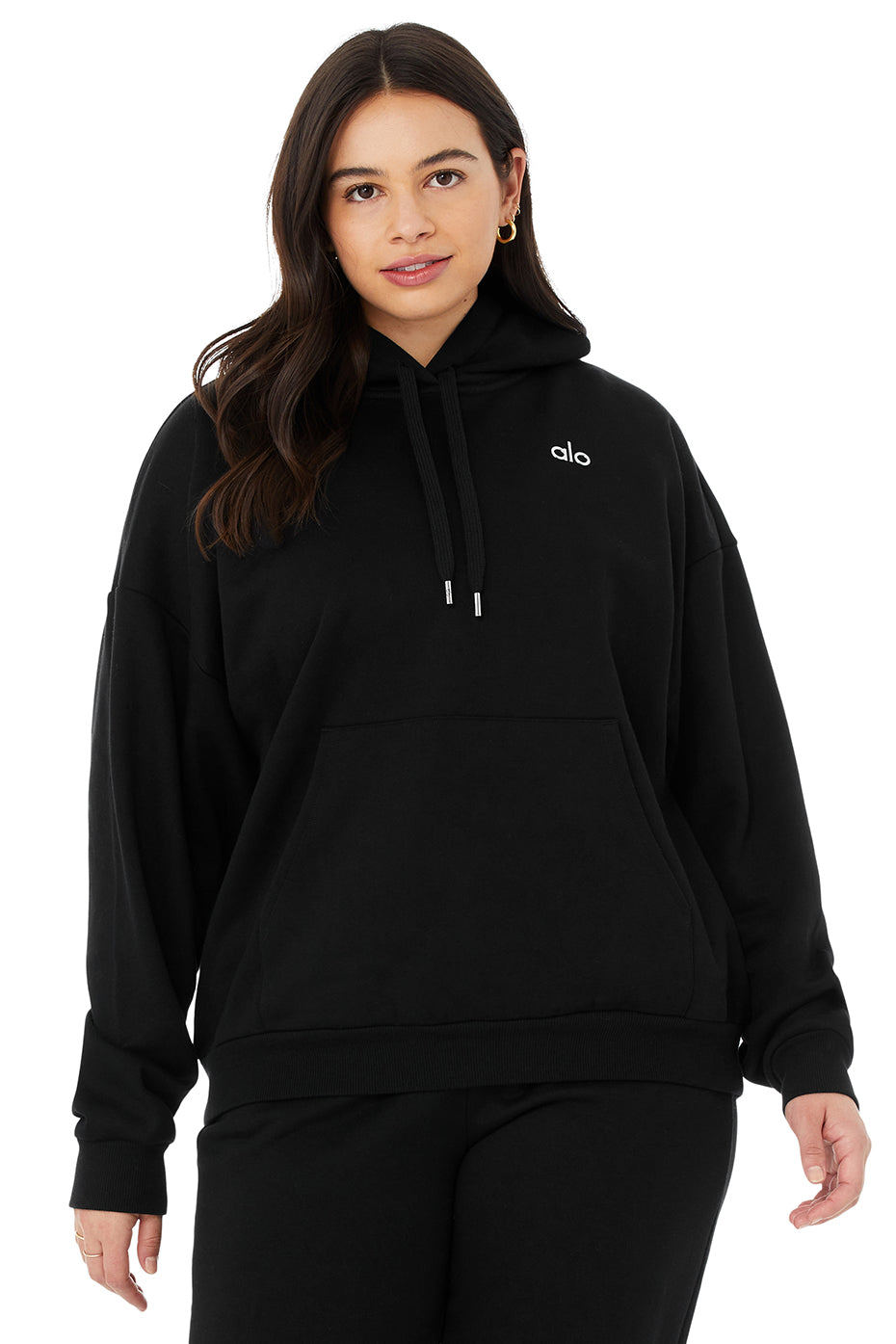 Black Women's Alo Yoga Accolade Hoodie | FDS-309846