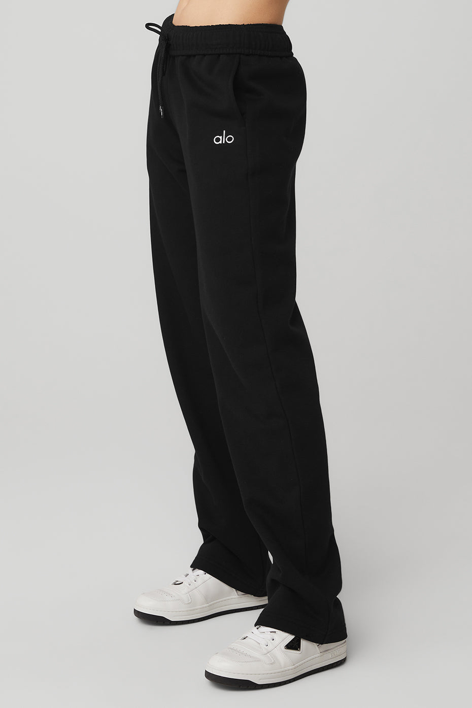 Black Women's Alo Yoga Accolade Straight Leg Sweatpants | LZV-865473