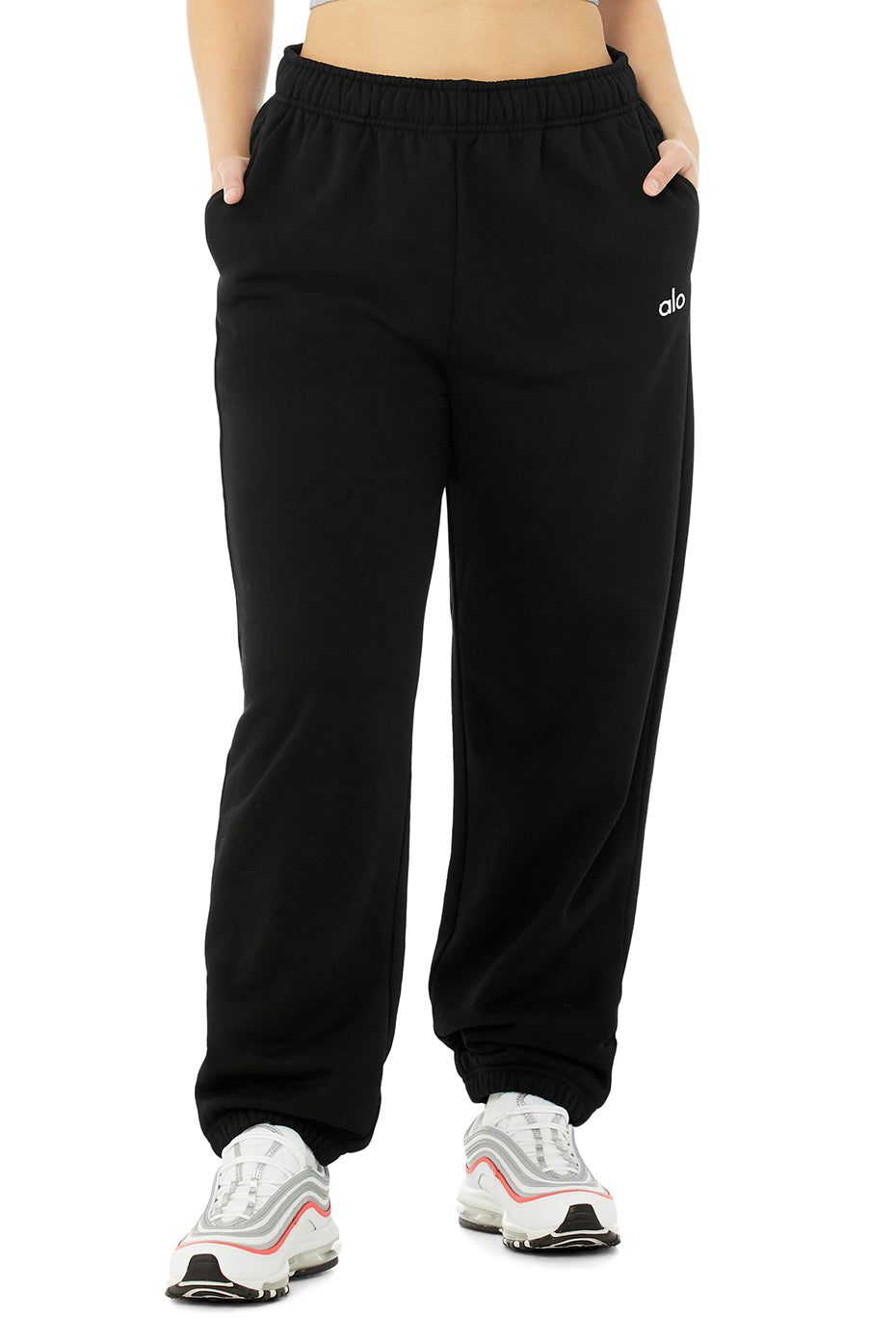 Black Women's Alo Yoga Accolade Sweatpants | UOQ-597203