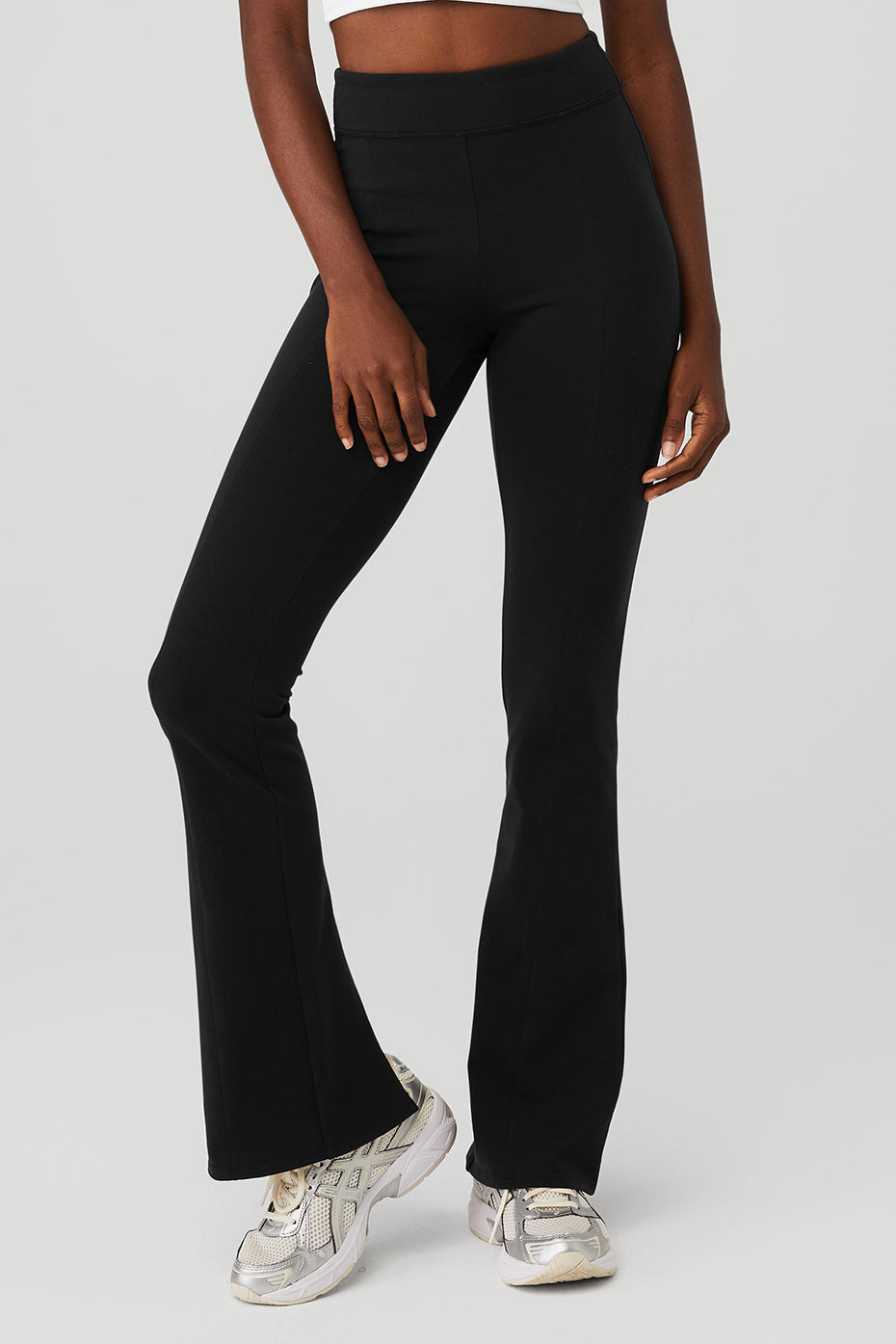 Black Women\'s Alo Yoga Airbrush High-Waist Kick-Back Leggings | GTW-053168