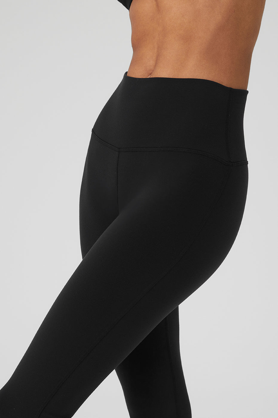 Black Women's Alo Yoga Airbrush High-Waist 7/8 Bootcut Leggings | IMX-719260