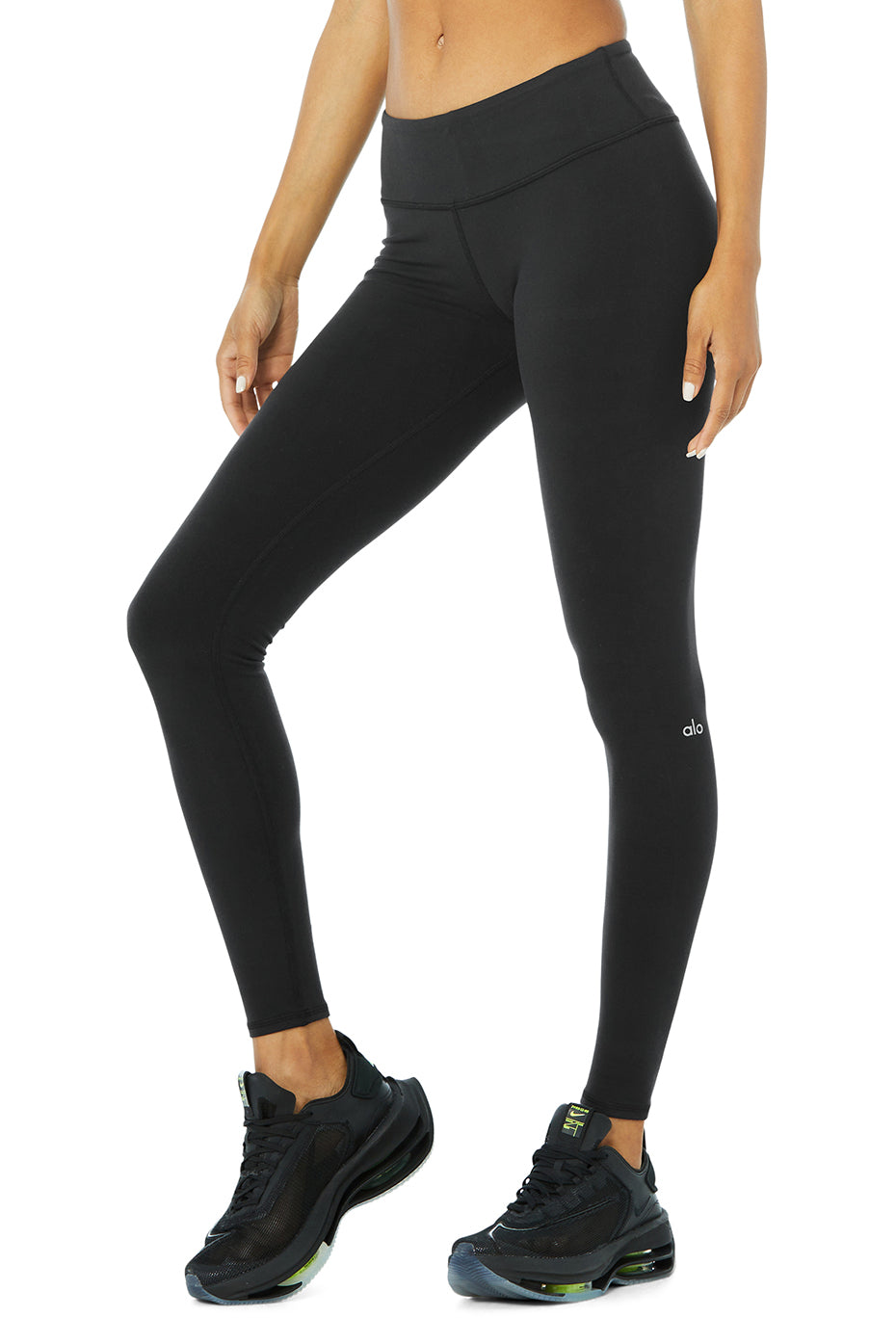 Black Women's Alo Yoga Airbrush Leggings | CQB-690451