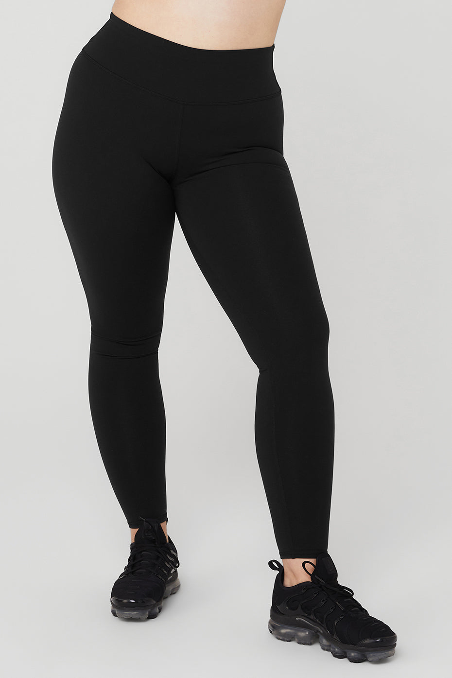 Black Women's Alo Yoga Airbrush Winter Warm High-Waist Nocturne Leggings | IXB-438295