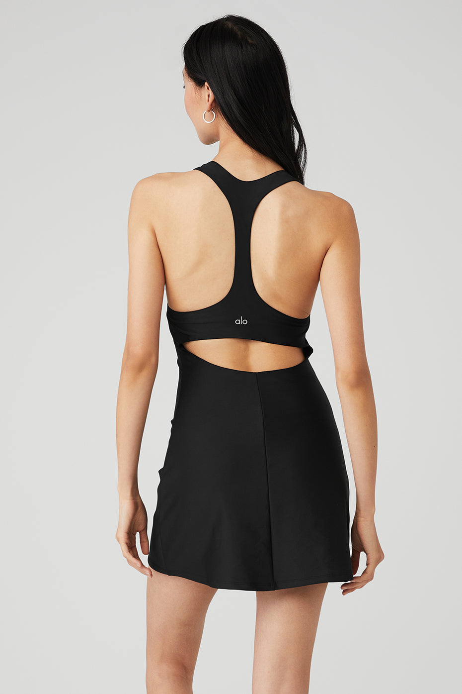 Black Women's Alo Yoga Airlift Fly Dress | DHG-695872