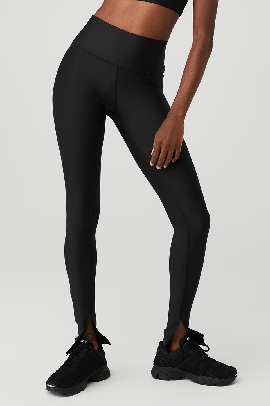 Black Women\'s Alo Yoga Airlift High-Waist Elongated Leggings | DXW-520916