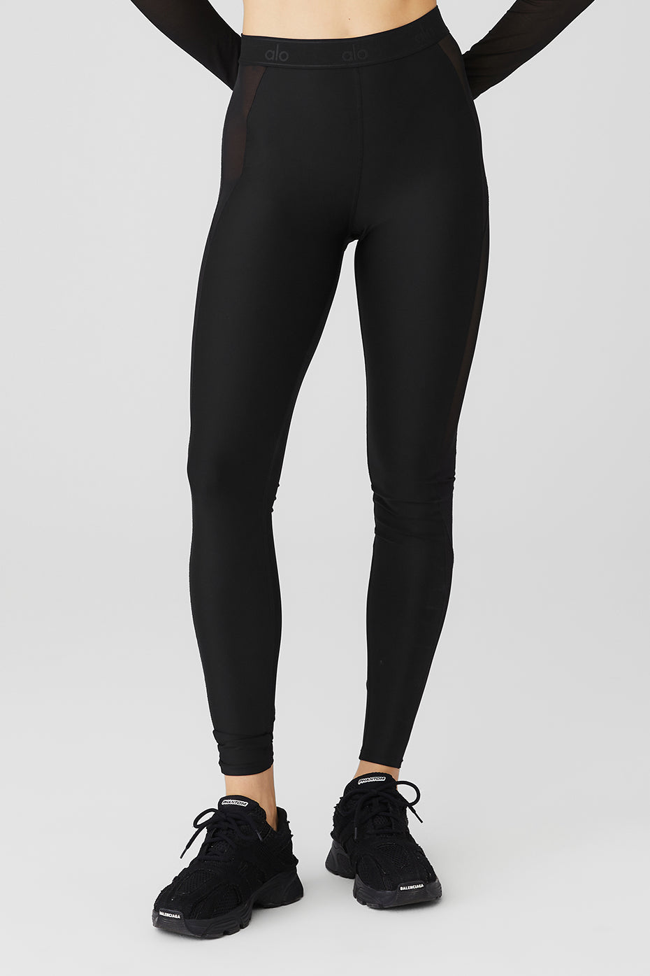 Black Women's Alo Yoga Airlift High-Waist Ballet Dream Leggings | KLJ-054961