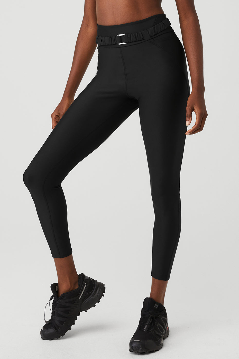 Black Women's Alo Yoga Airlift High-Waist 7/8 Charmer Leggings | LFJ-509437