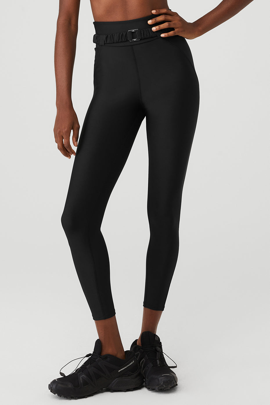 Black Women\'s Alo Yoga Airlift High-Waist 7/8 Charmer Leggings | LFJ-509437