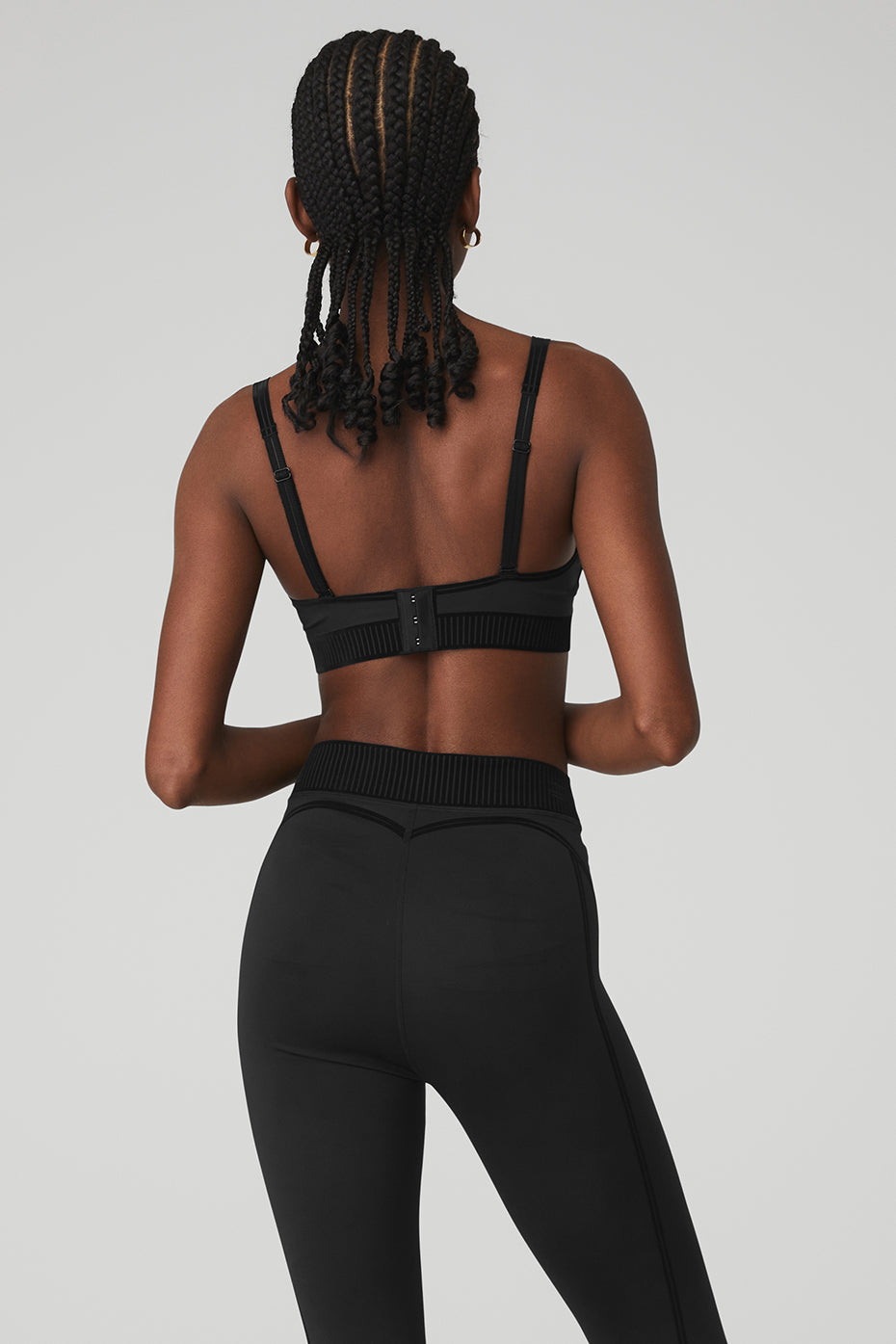 Black Women's Alo Yoga Airlift Line Up Bras | XQJ-470625