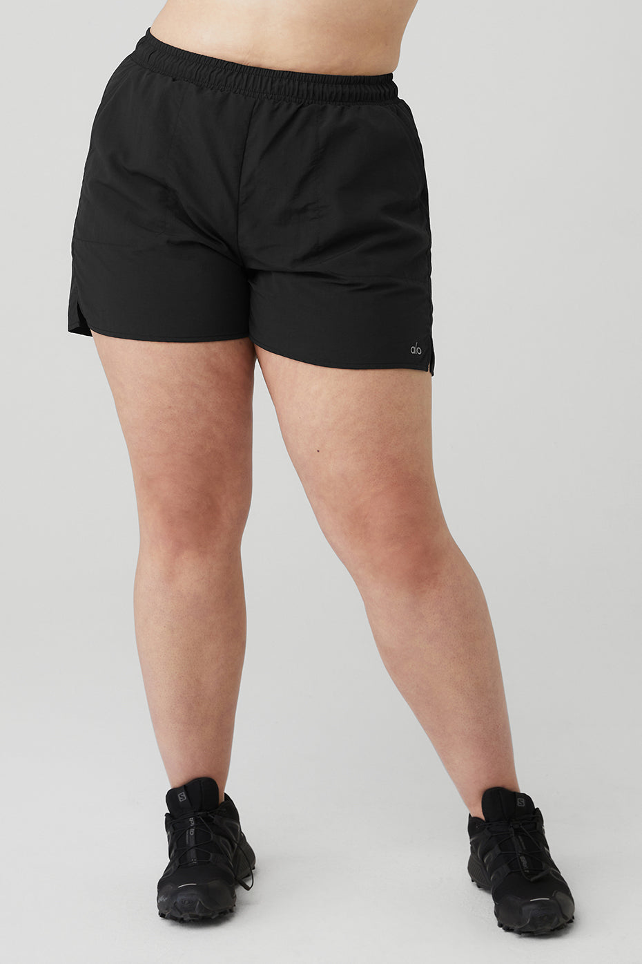 Black Women's Alo Yoga Alumni Shorts | UFD-750163