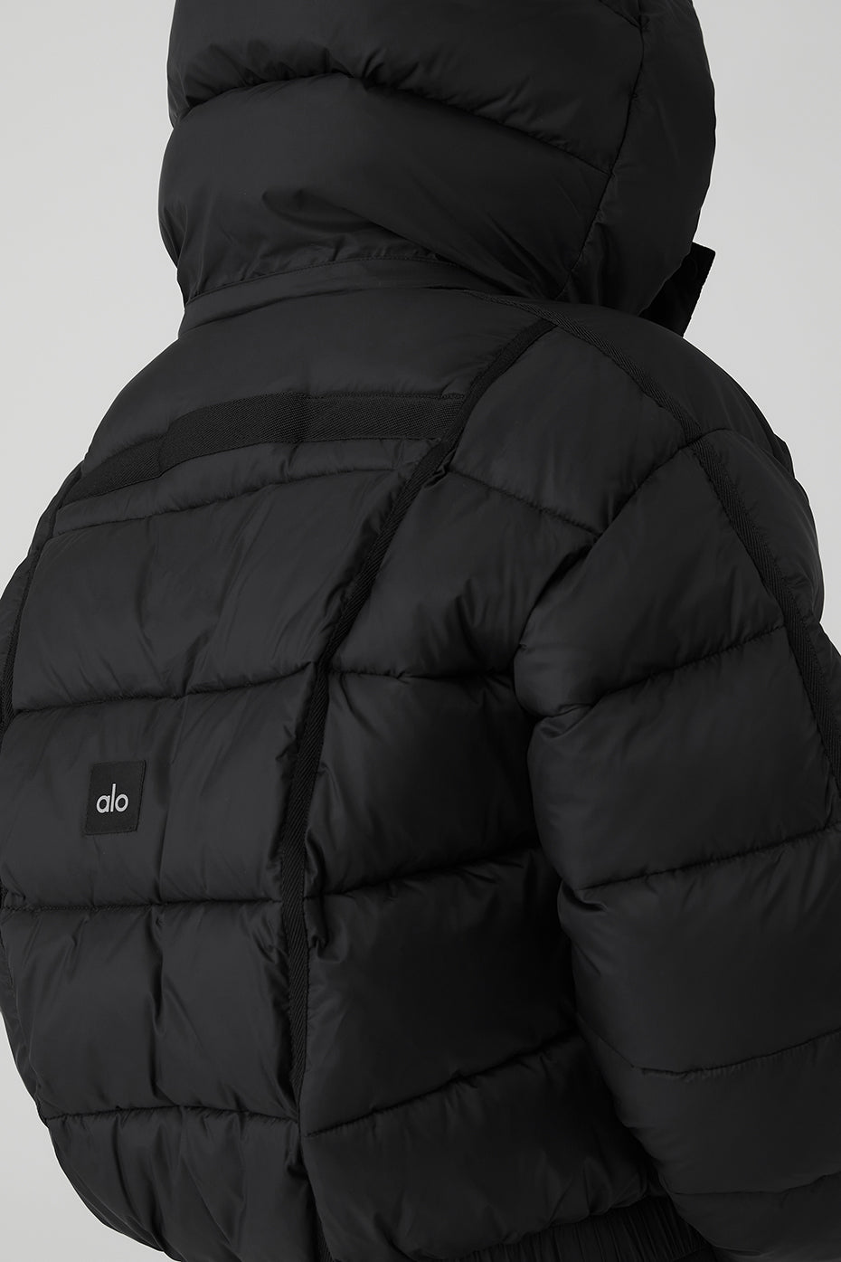 Black Women's Alo Yoga Aspen Love Puffer Jackets | XWC-621340