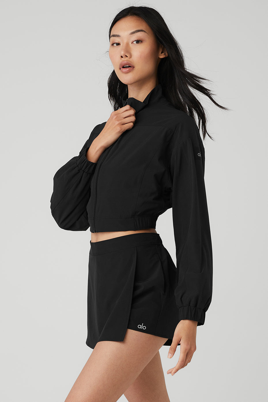 Black Women's Alo Yoga Clubhouse Jackets | MEL-672408