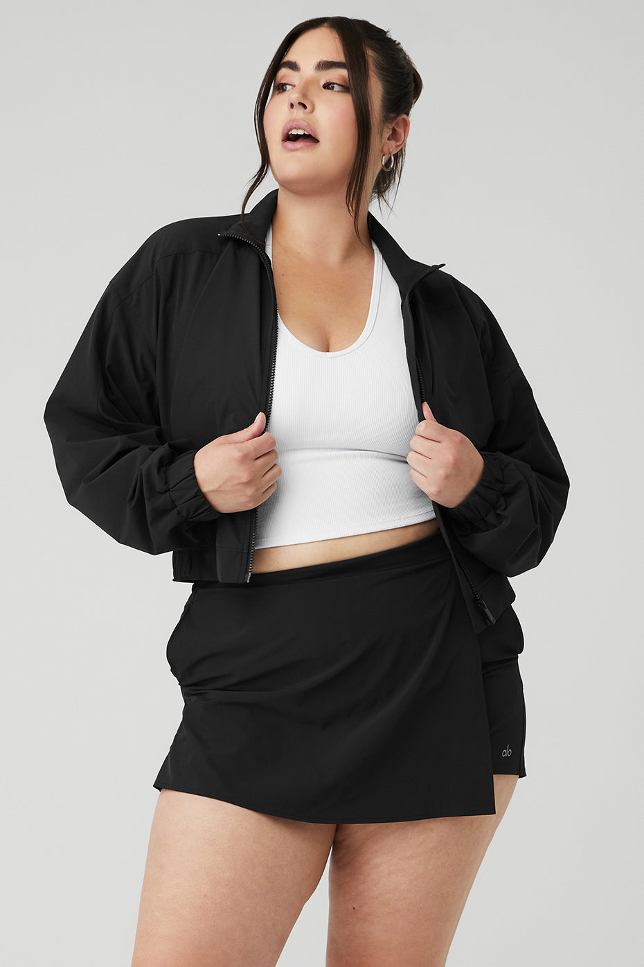 Black Women's Alo Yoga Clubhouse Jackets | MEL-672408