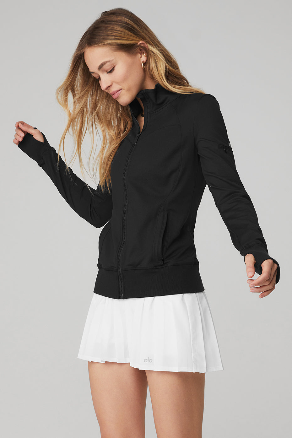 Black Women's Alo Yoga Contour Jackets | IZX-076891