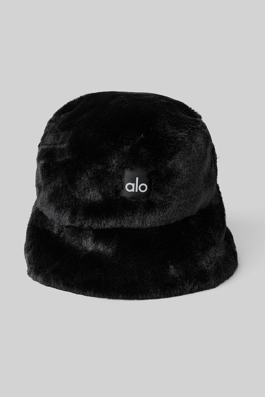 Black Women\'s Alo Yoga Faux Fur Bucket Hats | HES-648910