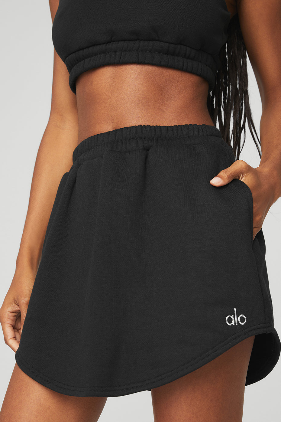 Black Women's Alo Yoga High-Waist Accolade Skirts | PGH-786154