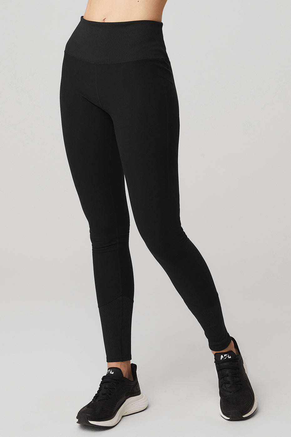 Black Women's Alo Yoga High-Waist Alosoft Lounge Leggings | UBT-358942