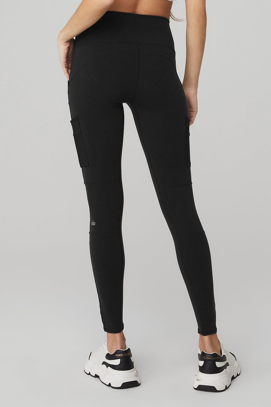 Black Women's Alo Yoga High-Waist Cargo Leggings | WFQ-956147