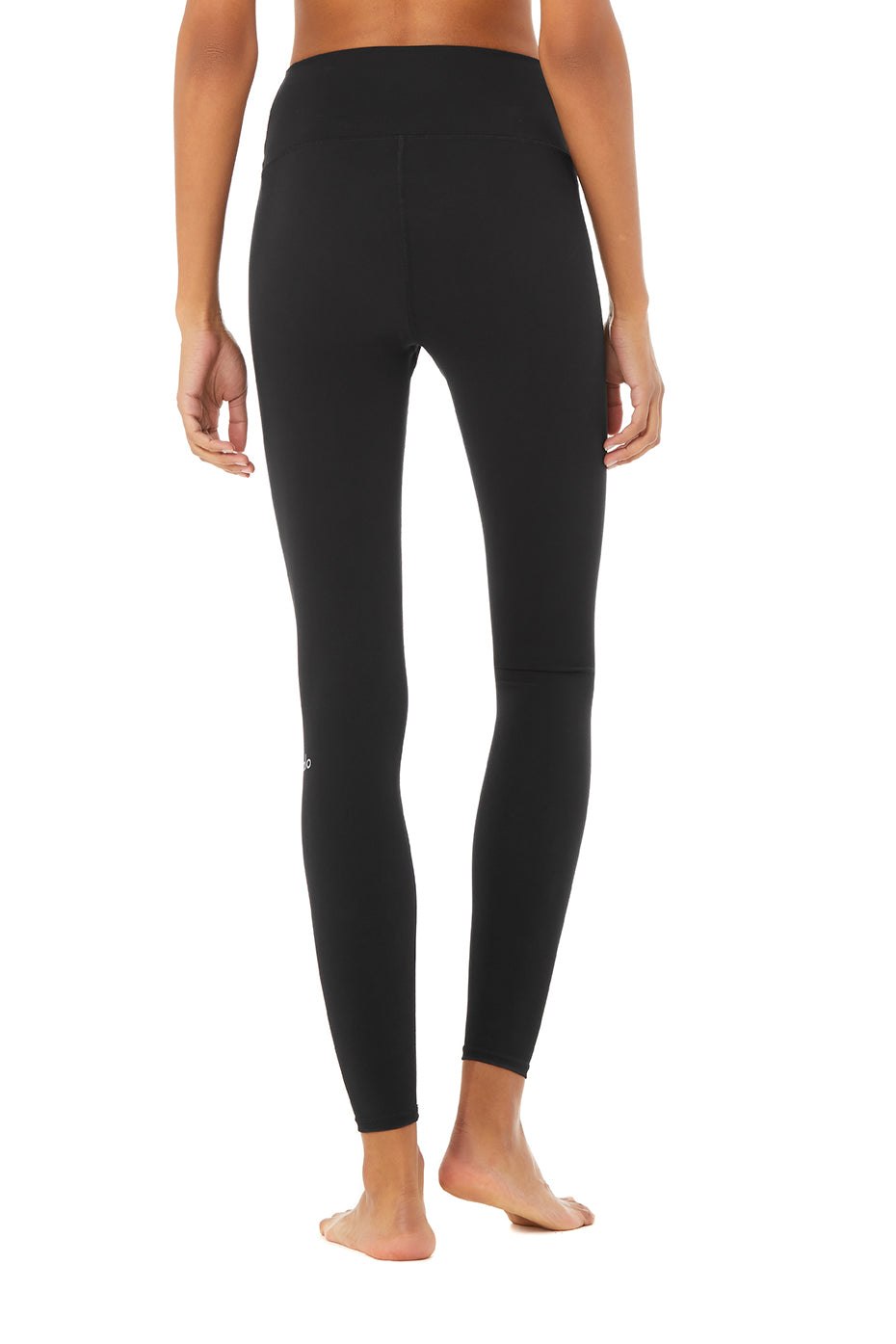 Black Women's Alo Yoga High-Waist Solid Vapor Leggings | SNA-731026