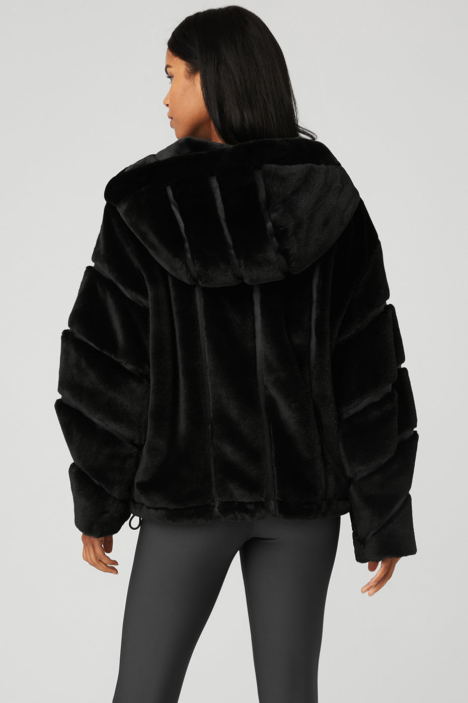 Black Women's Alo Yoga Knock Out Faux Fur Jackets | KPS-285741