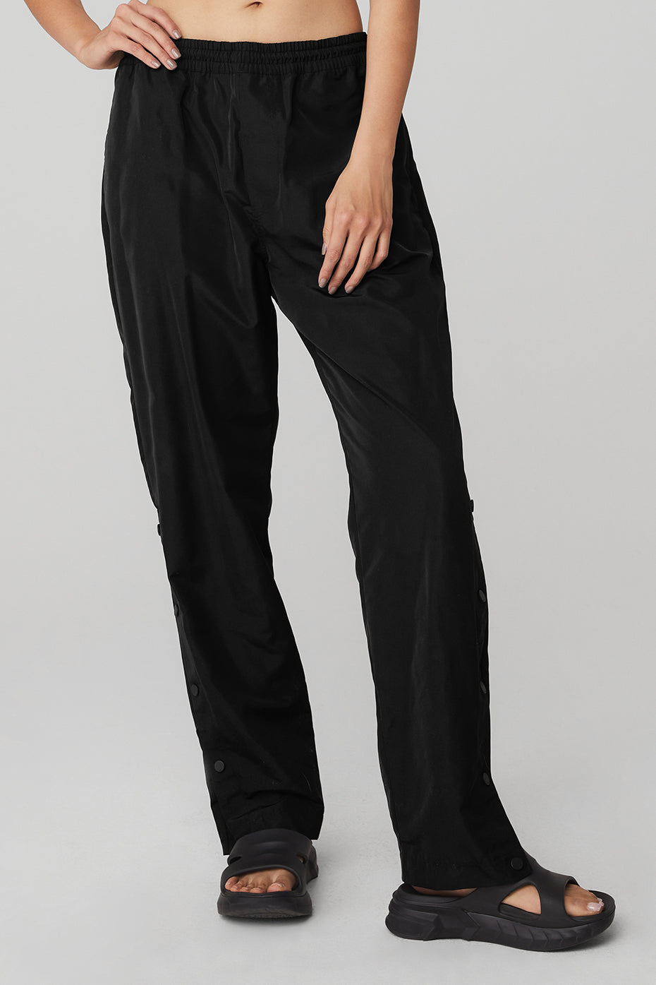 Black Women\'s Alo Yoga Legend Snap Pants | XPN-610974