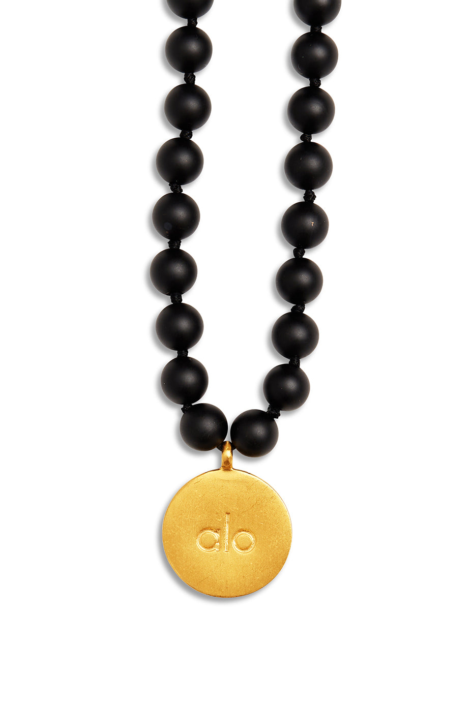 Black Women's Alo Yoga Onyx Mala Necklace Jewelry | EKJ-021798