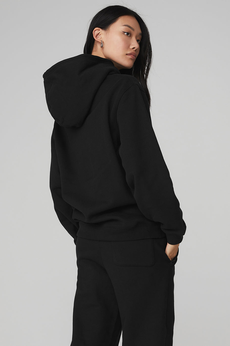 Black Women's Alo Yoga Renown Heavy Weight Hoodie | PAO-410327