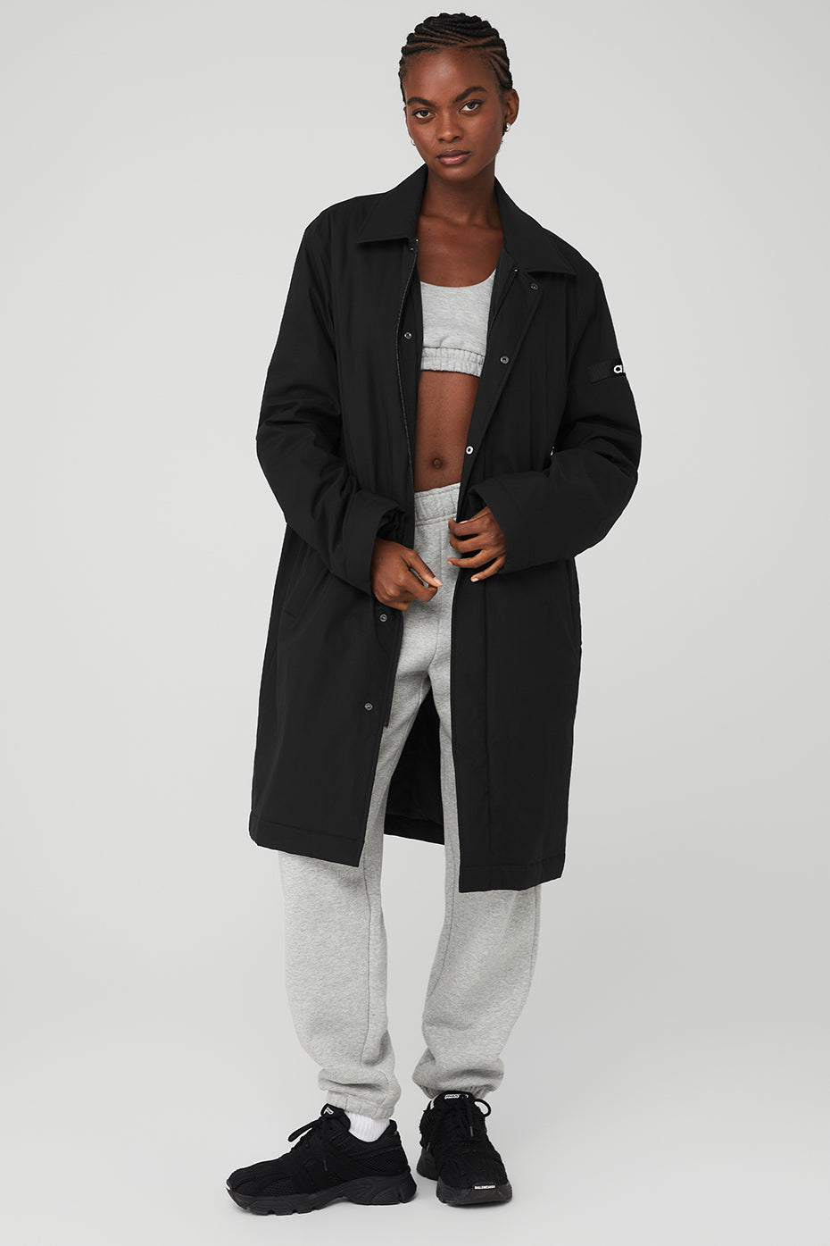 Black Women\'s Alo Yoga Signature Coats | UWQ-305749