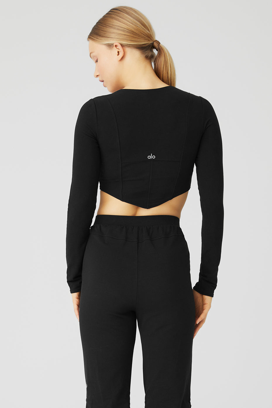 Black Women's Alo Yoga Soft Sculpt Long Sleeve | SEL-542796