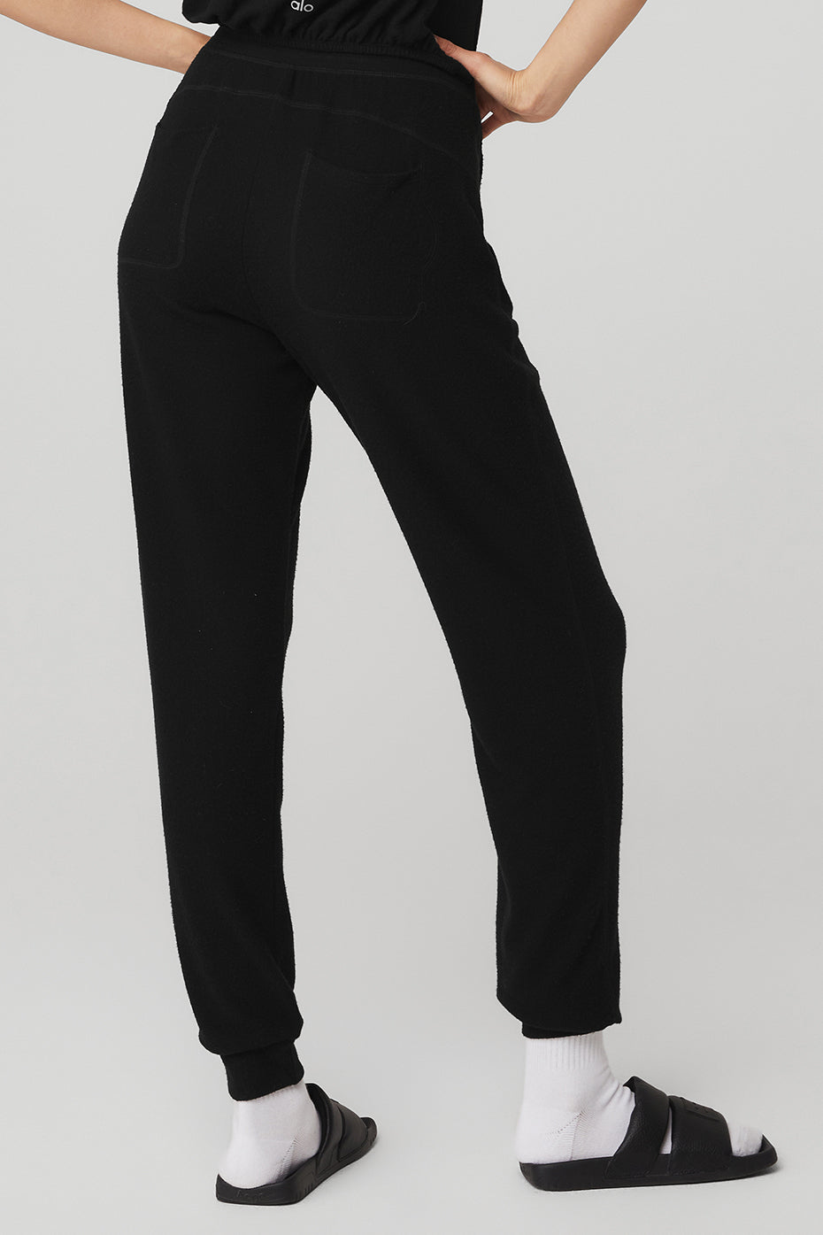 Black Women's Alo Yoga Soho Sweatpants | WLO-379486