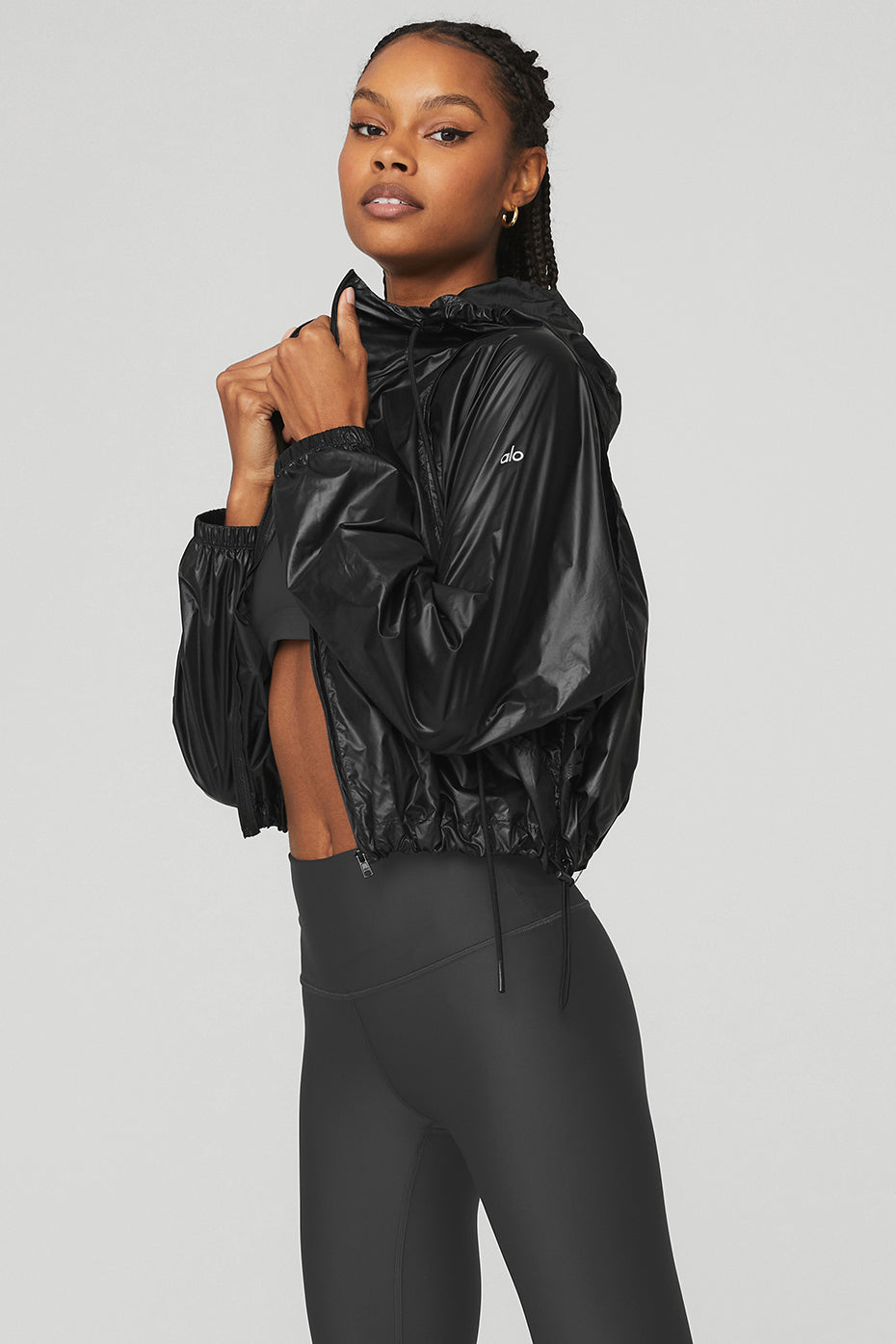 Black Women's Alo Yoga Sprinter Jackets | ZIY-971234