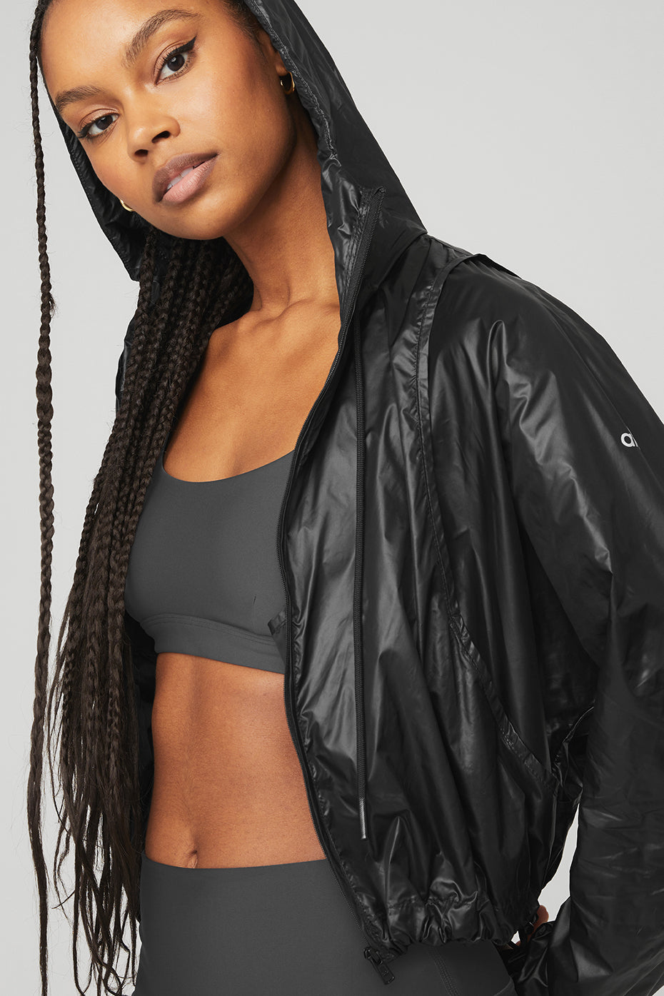 Black Women's Alo Yoga Sprinter Jackets | ZIY-971234