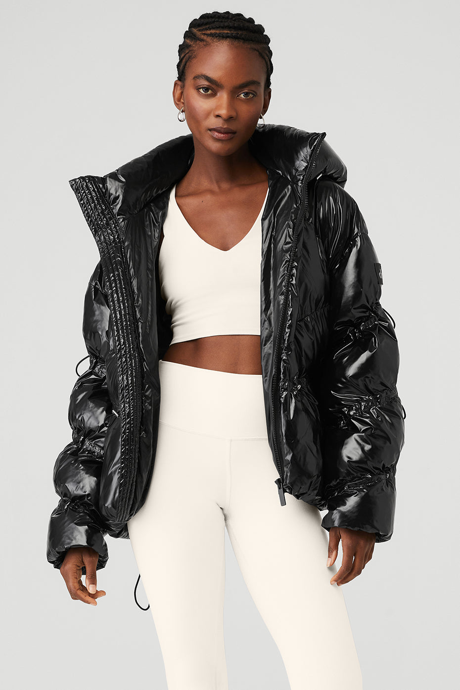 Black Women's Alo Yoga Stunner Puffer Jackets | LMG-257968