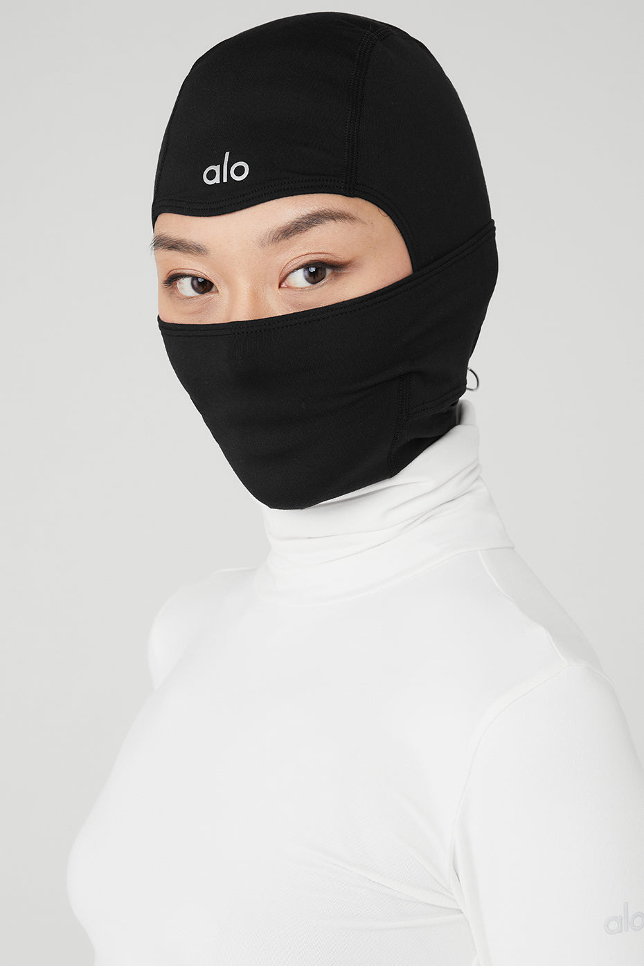 Black Women's Alo Yoga Summit Balaclava Hats | QUI-165279