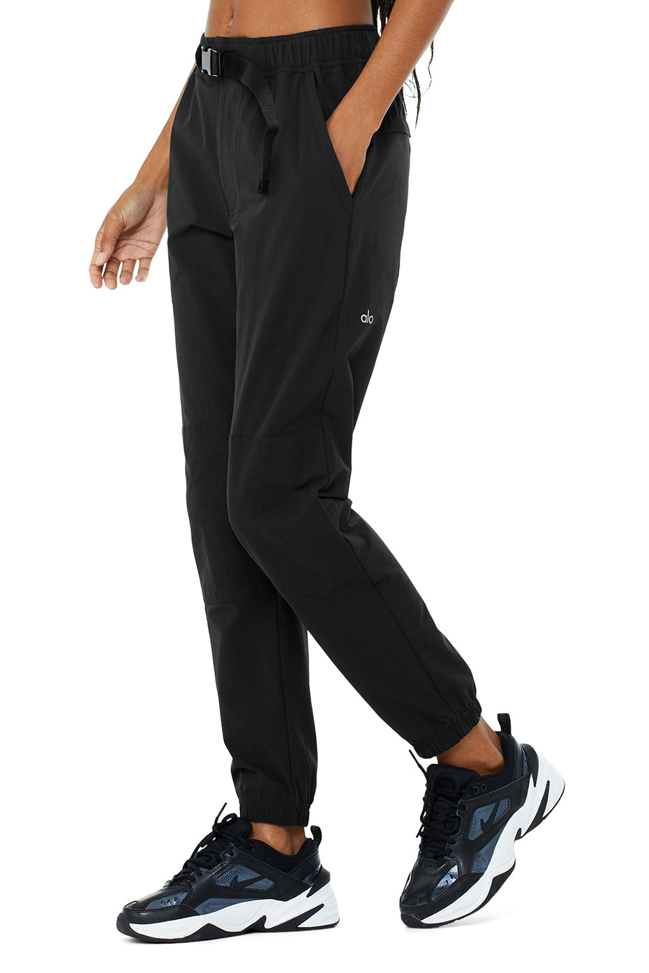 Black Women's Alo Yoga Talus Tech Pants | OKW-685213