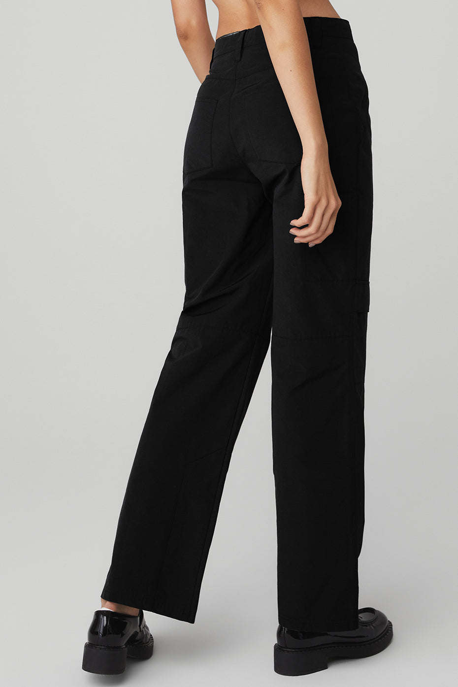 Black Women's Alo Yoga The Edge Trousers | OSN-361407