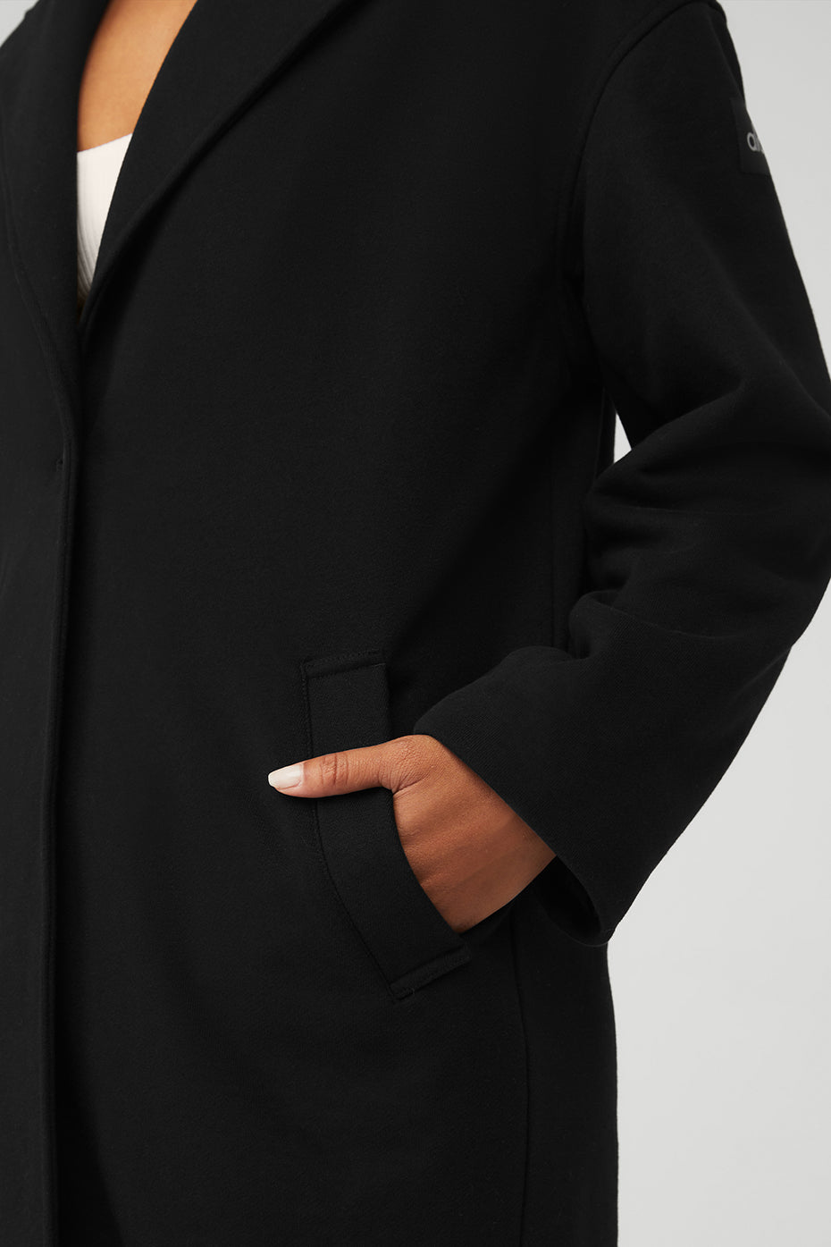 Black Women's Alo Yoga VIP Blazer Trench Coats | TVU-285741