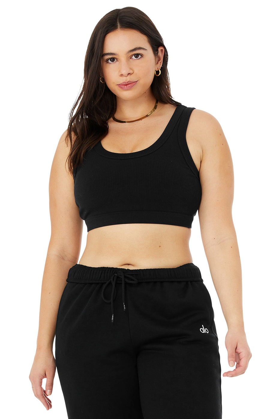 Black Women's Alo Yoga Wellness Bras | ZCQ-651809