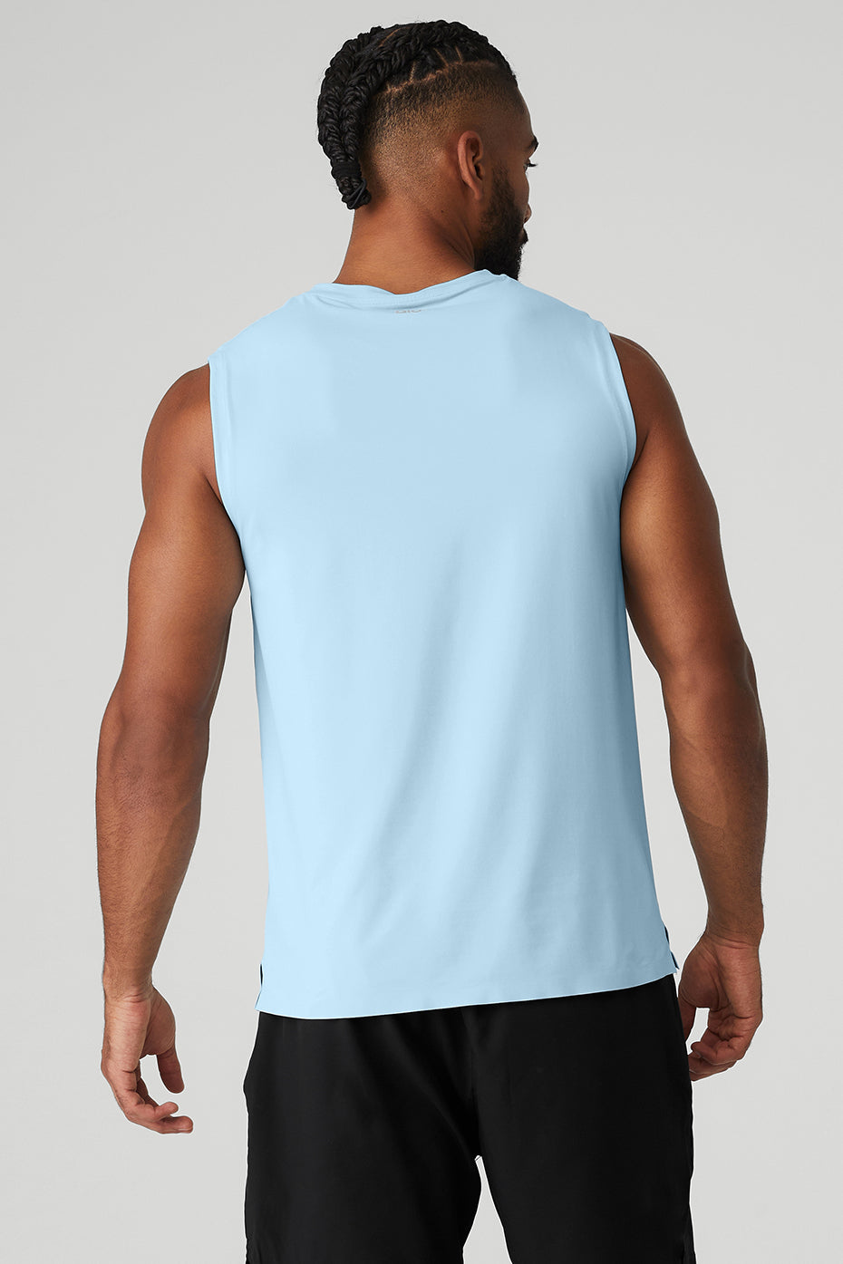 Blue Men's Alo Yoga Idol Performance Tanks | ADQ-493087