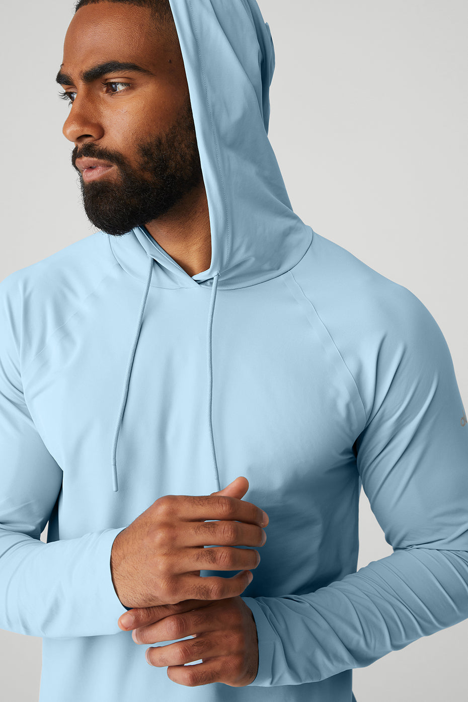 Blue Men's Alo Yoga Idol Runner Hoodie | IJM-342058