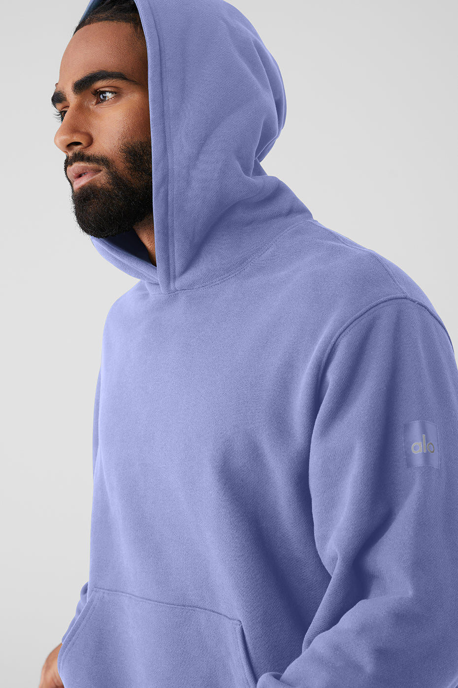 Blue Men's Alo Yoga Renown Heavy Weight Hoodie | FGZ-740983