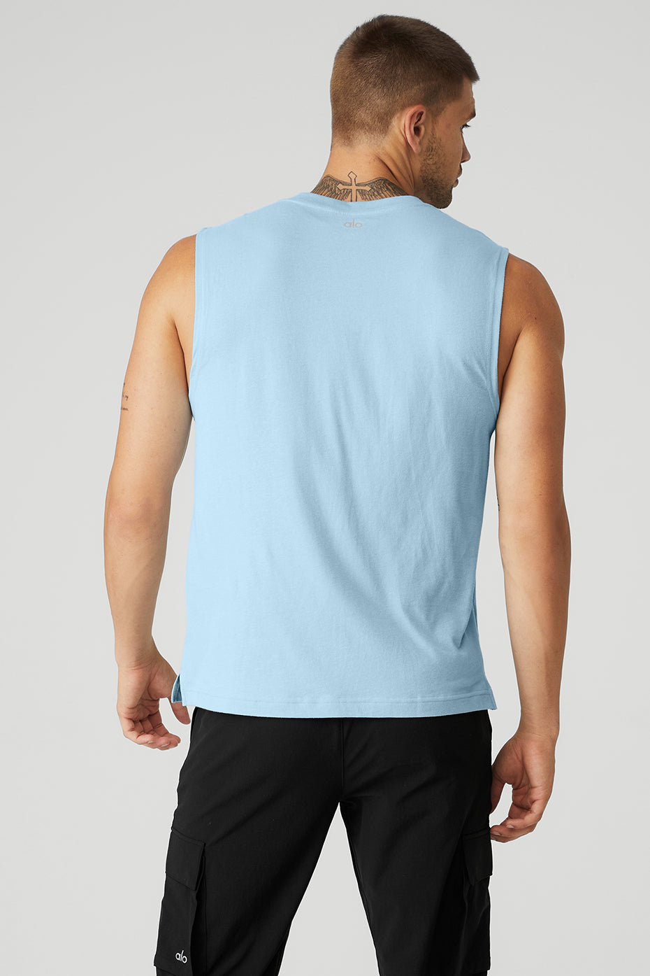 Blue Men's Alo Yoga The Triumph Muscle Tanks | CUX-358017