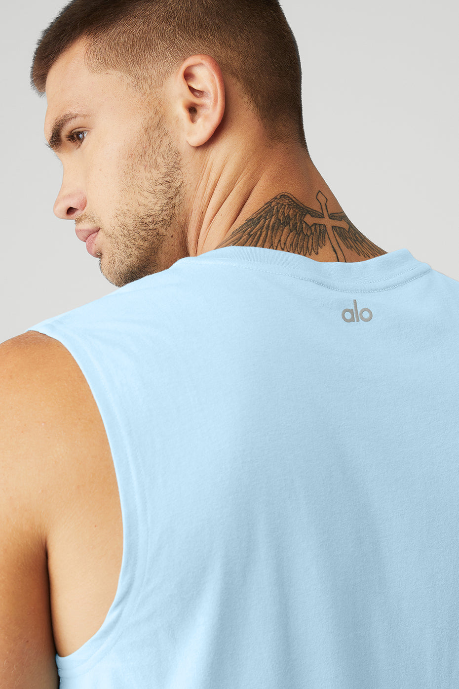 Blue Men's Alo Yoga The Triumph Muscle Tanks | CUX-358017